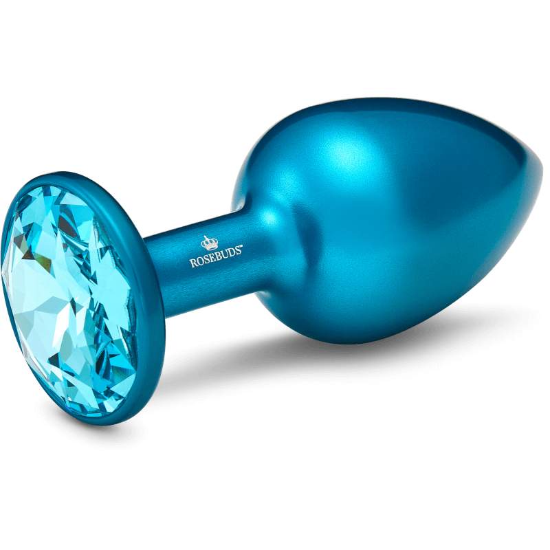 Rosebuds™ - Medium Alu Blue Crystal