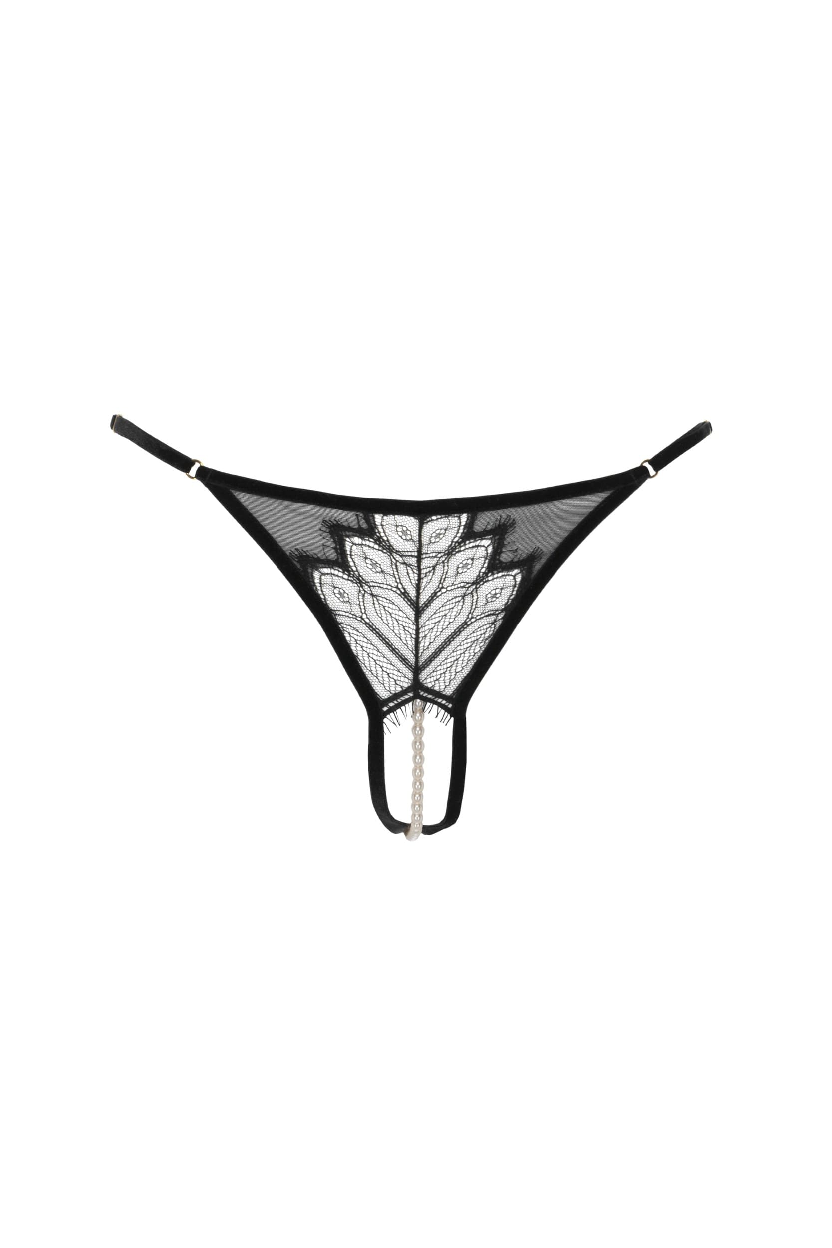 Bracli - Kyoto G-String - Luxus Perlenstring-Dessous Größe M