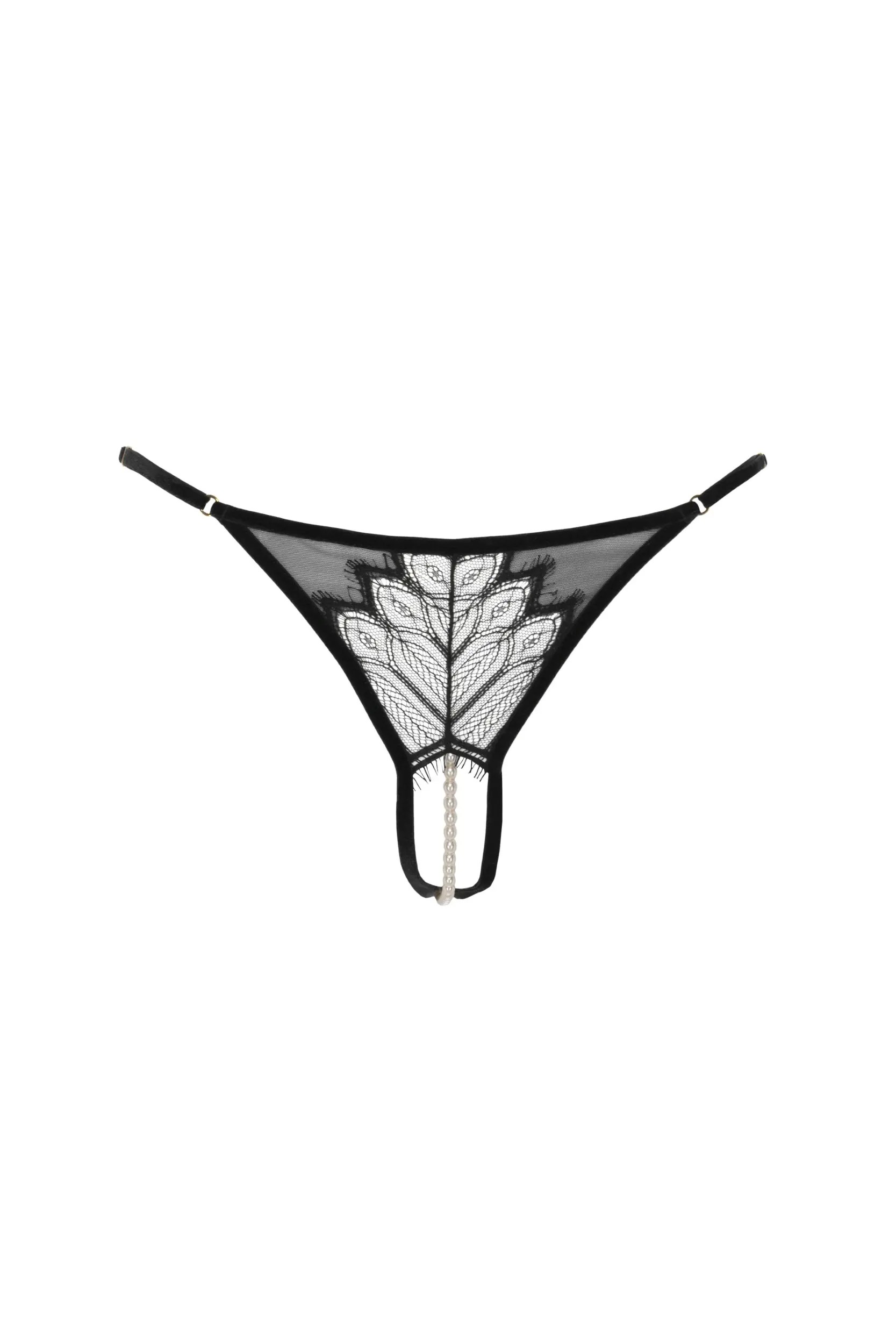 Bracli - Kyoto G-String - Luxus Perlenstring-Dessous Größe S