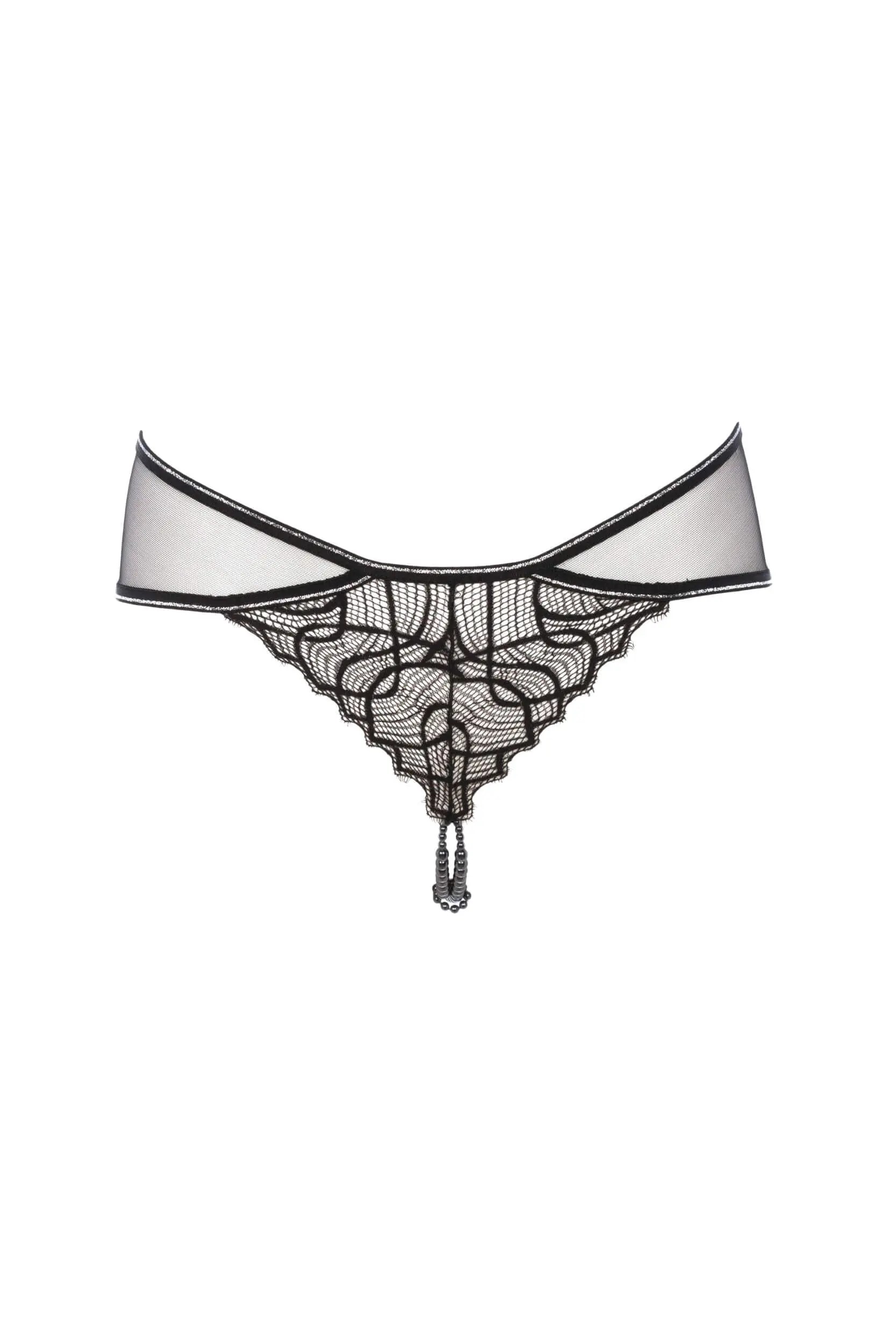 Bracli - Manhattan Slip - Luxuriöse Perlenstring-Dessous Größe S