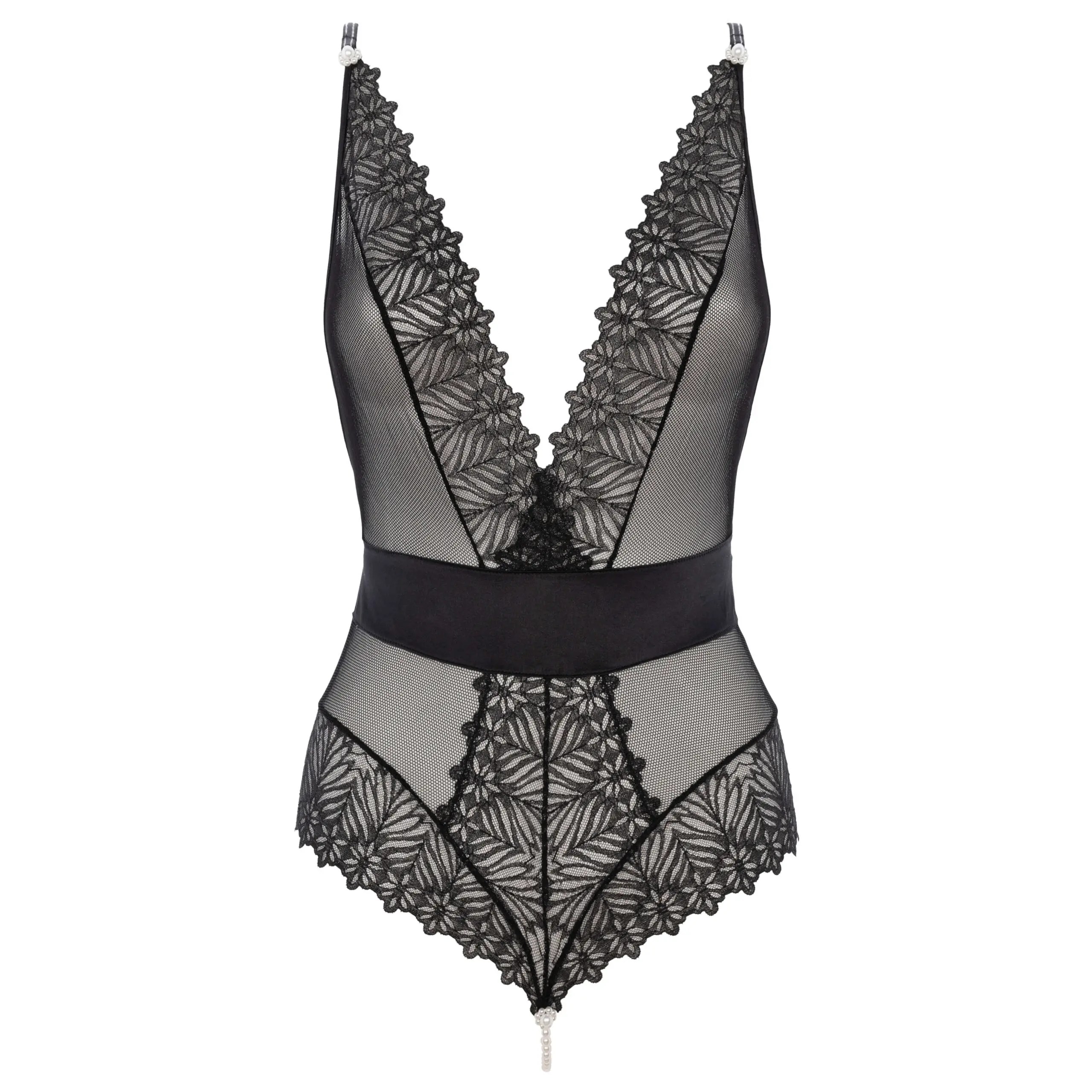 Bracli - Destinos Body - Luxuriöse Perlenstring-Dessous Größe Plus