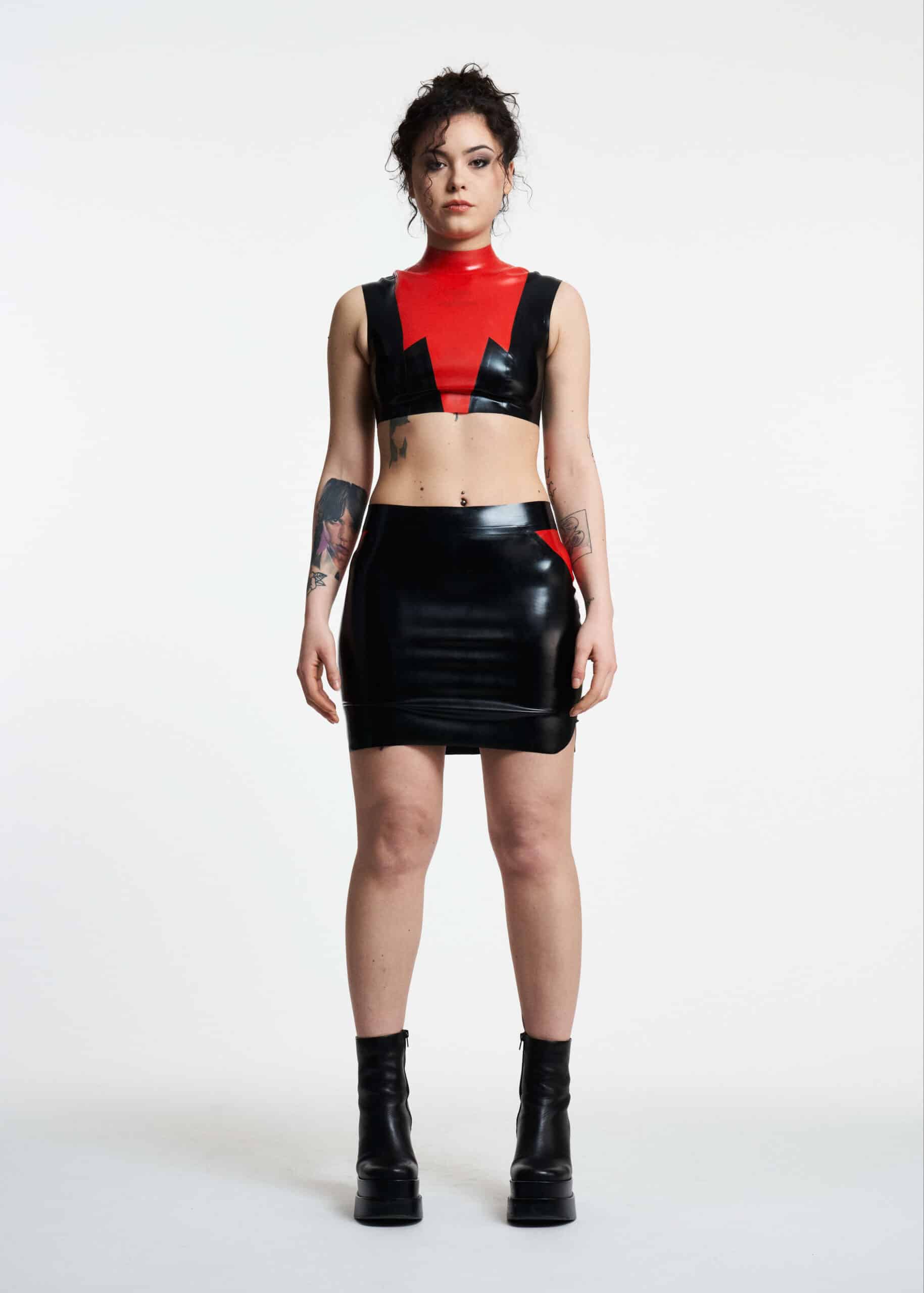 Filth Latex - Das Matera ärmellose Latex Oberteil Größe XS