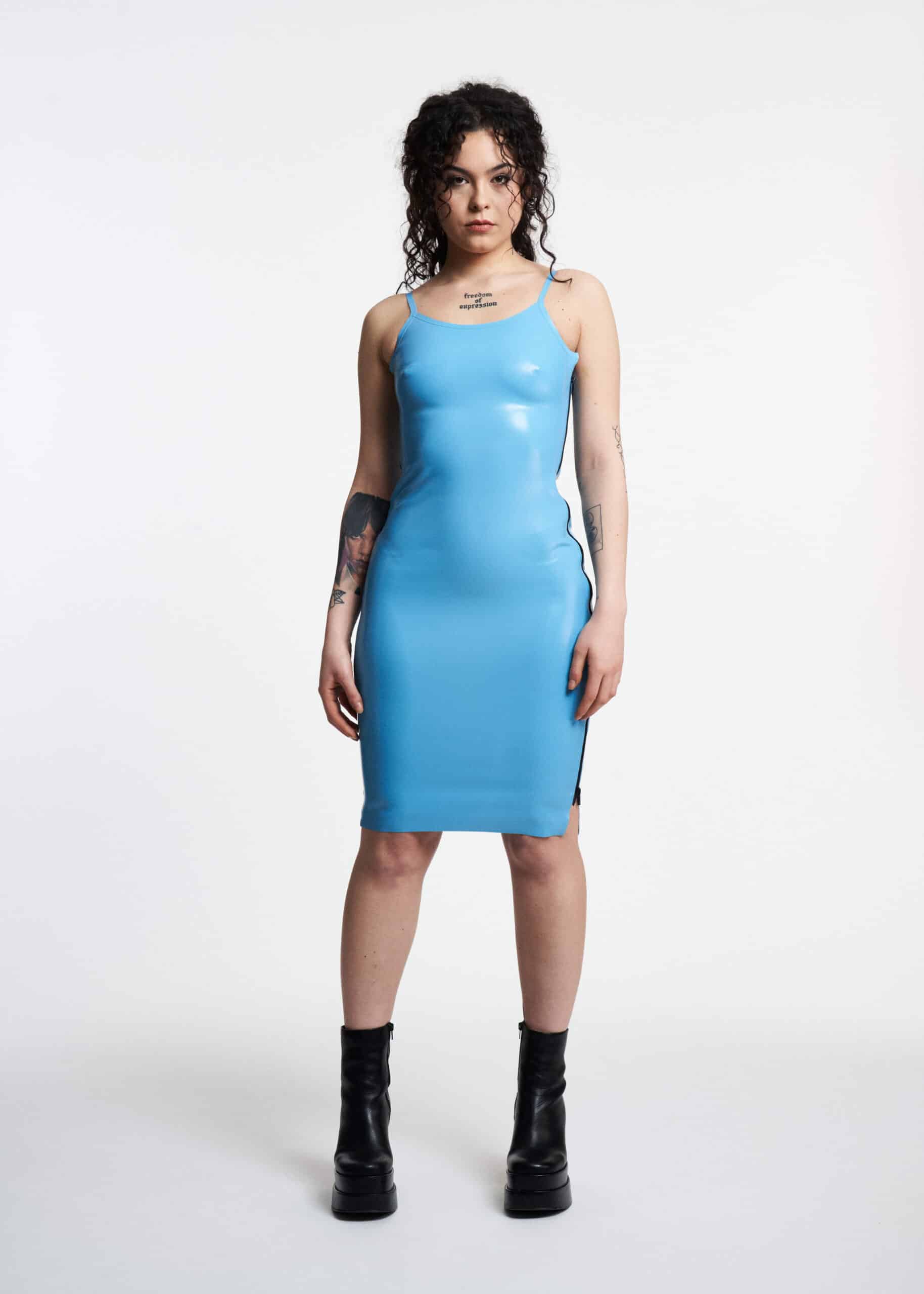Filth Latex - Das Harvey Knie Latexkleid Größe XS
