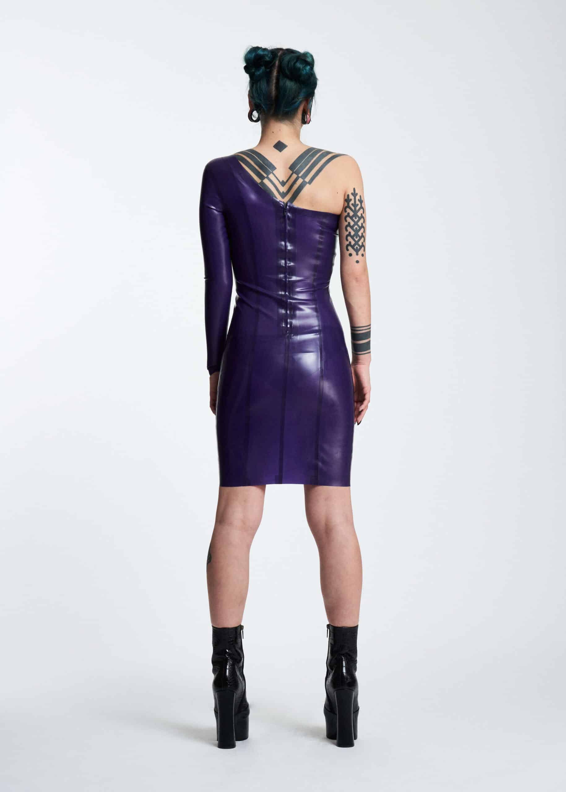 Filth Latex - Das halbtransparente Latexkleid Davis Größe XS