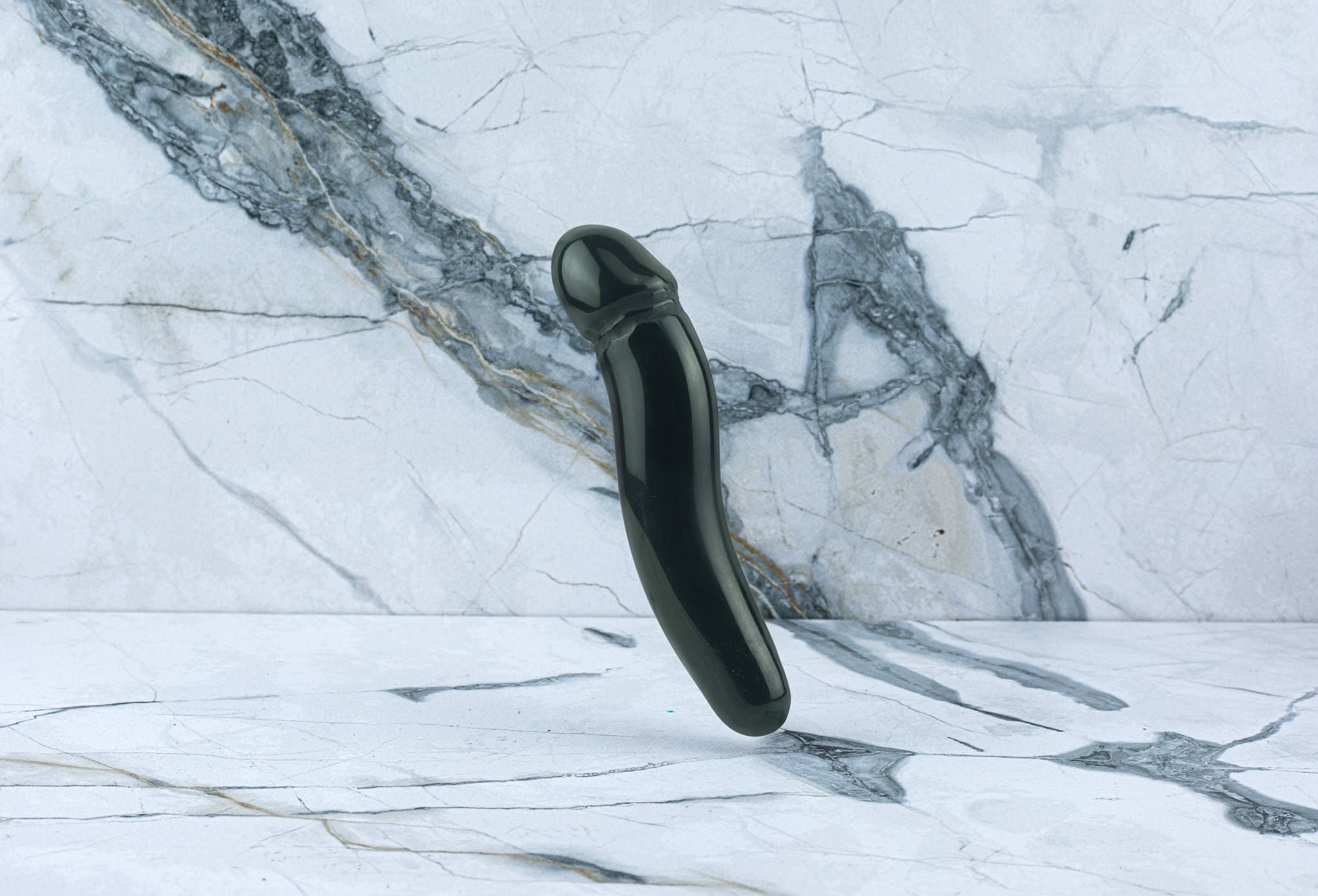 Kristall Dildo Emma - Obsidian