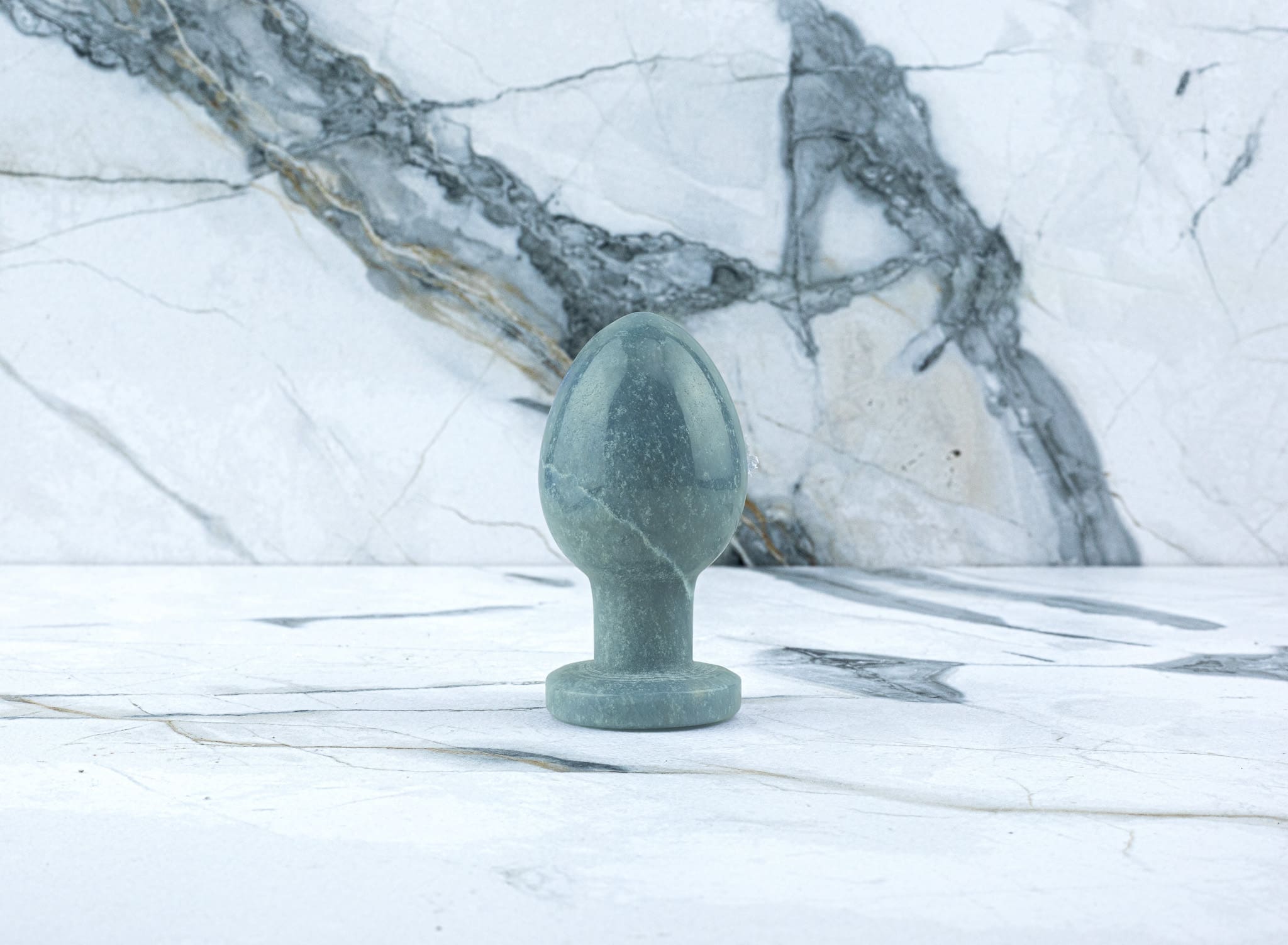 Kristall Buttplug Eva - Blauer Aventurin