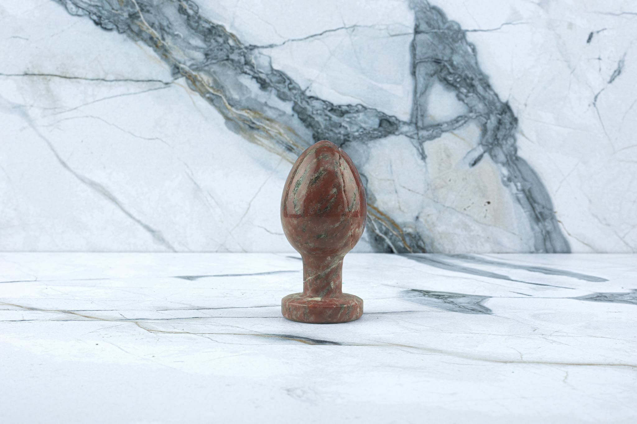 Kristall Buttplug Eva - Roter Jaspis