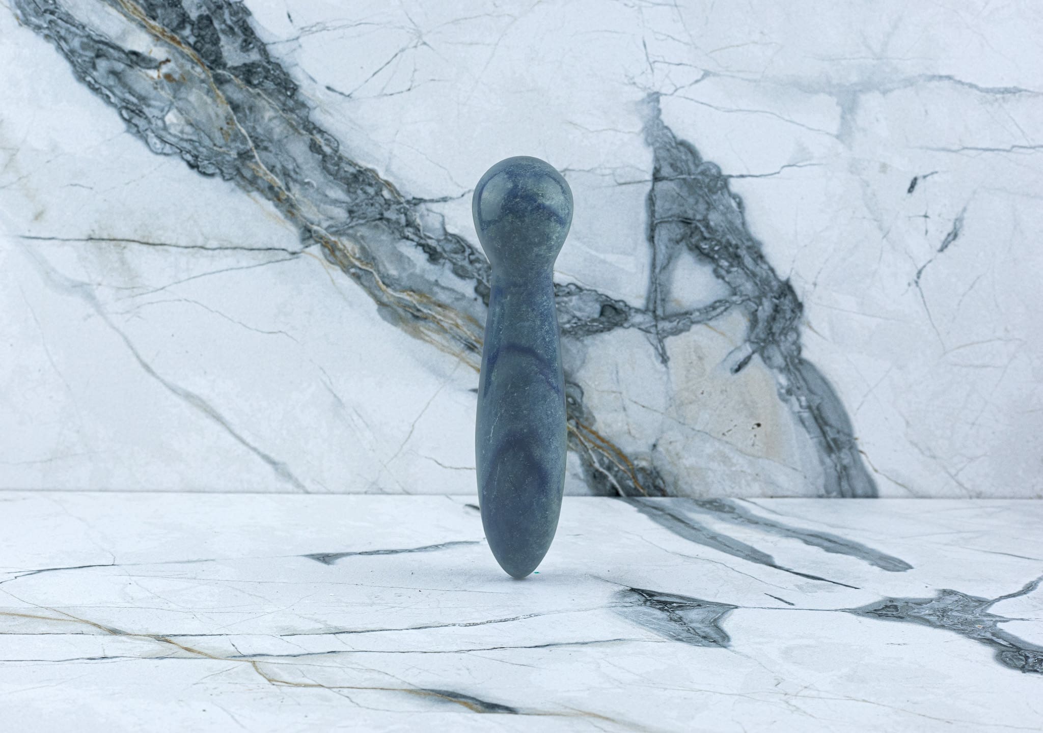 Kristall Dildo Anna - Blauer Aventurin