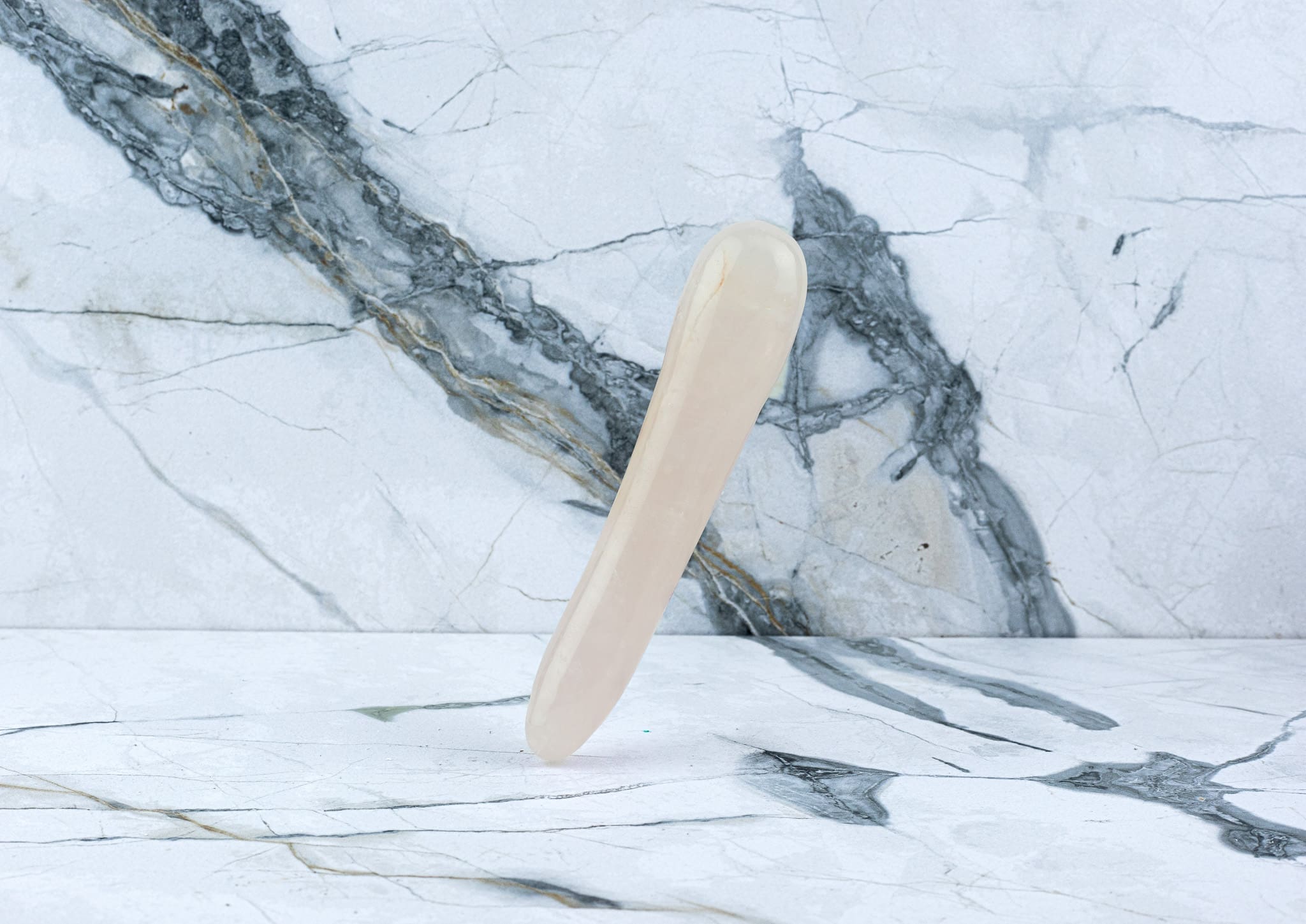 Kristall Dildo Amelia - Rosenquarz