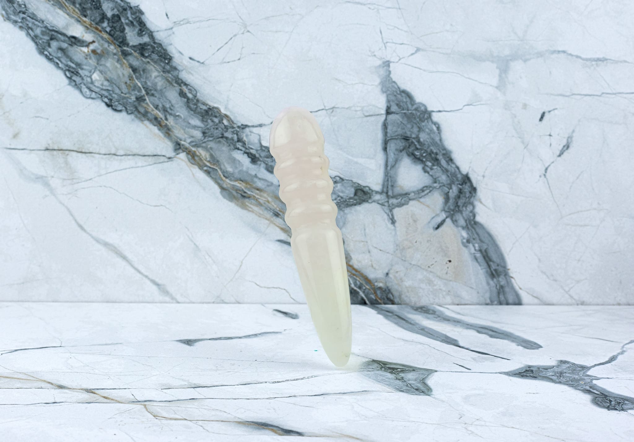 Kristall Dildo Julia - Rosenquarz