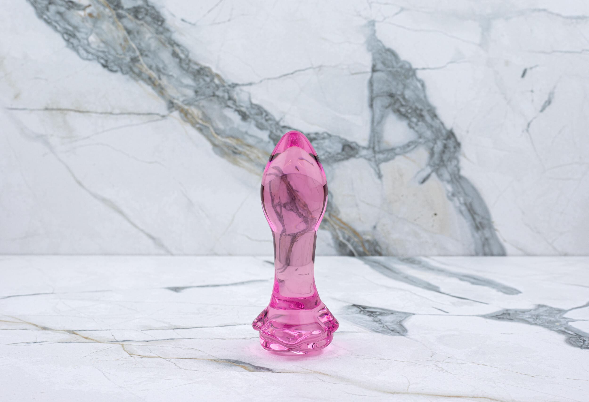 Gläs - Rosenknospe Glas Buttplug