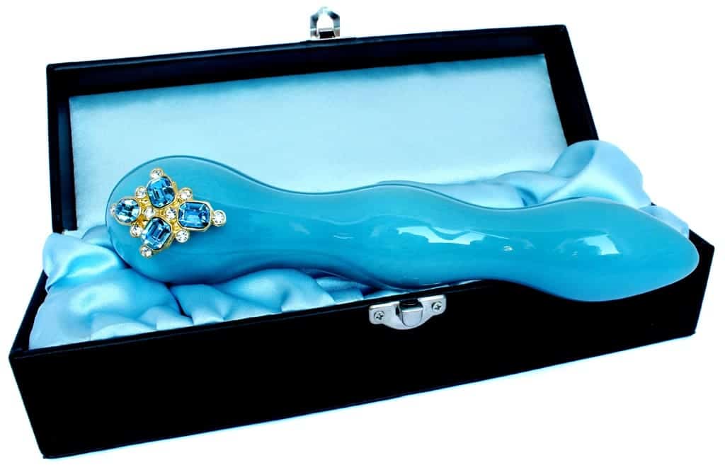 Shiri Zinn - Aqua Swarovski Glas Dildo