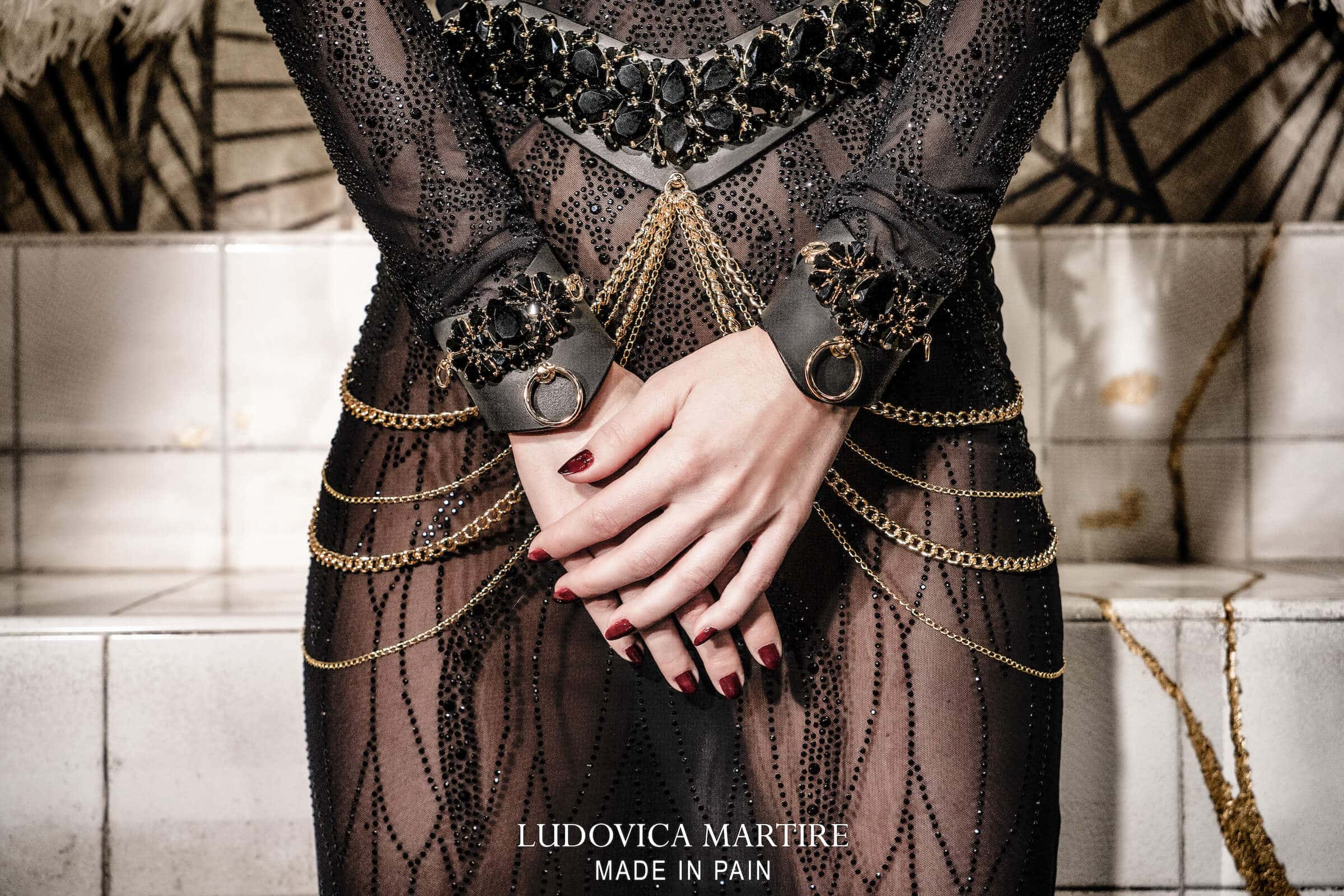 Ludovica Martire - Calypso Handschelle Schwarz