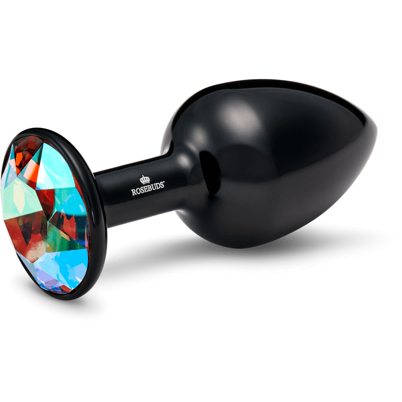 Rosebuds™ - Medium Alu Schwarz Kristall