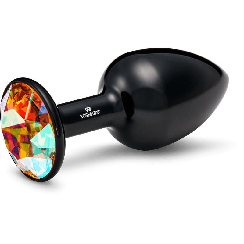Rosebuds™ - Medium Alu Schwarz Kristall