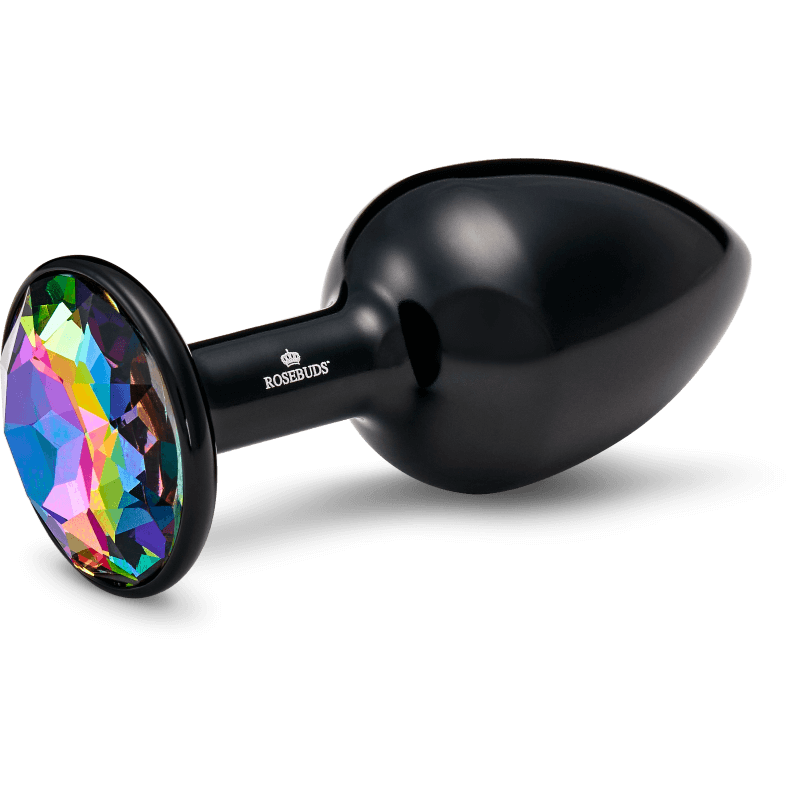 Rosebuds™ - Medium Alu Schwarz Kristall