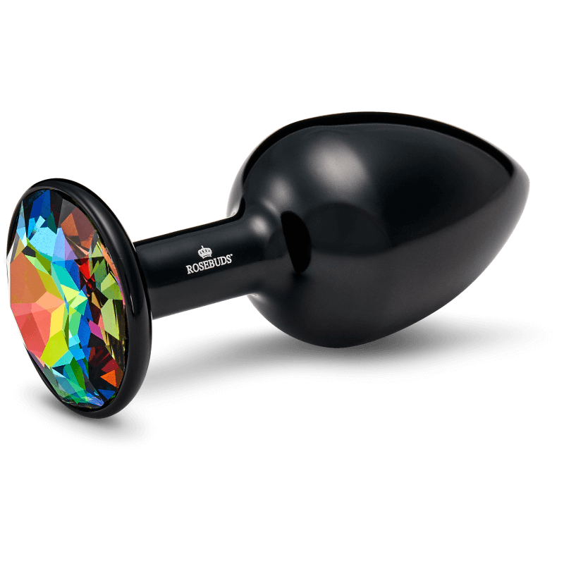Rosebuds™ - Medium Alu Schwarz Kristall
