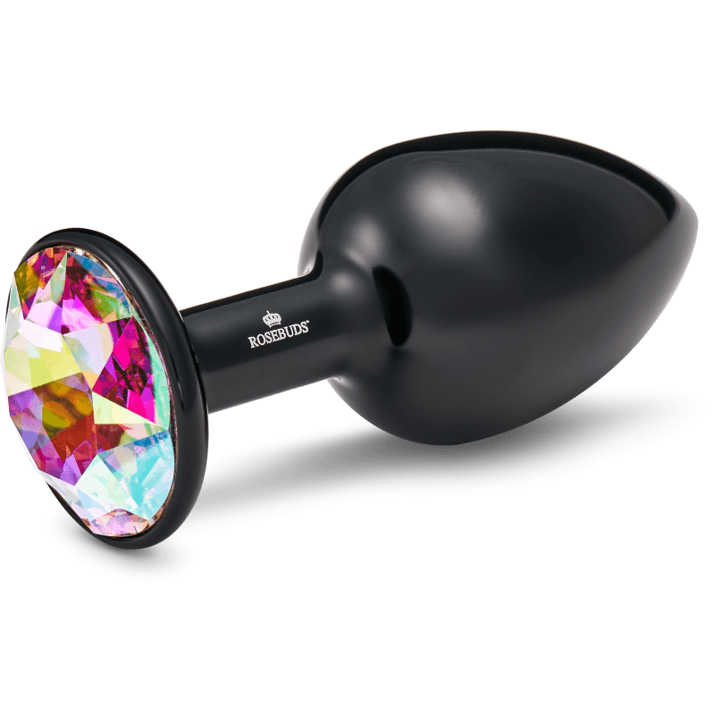 Rosebuds™ - Medium Alu Schwarz Kristall