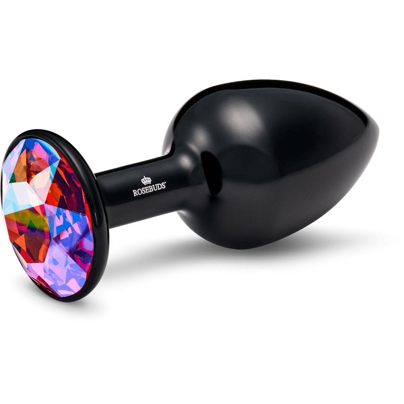 Rosebuds™ - Medium Alu Schwarz Kristall