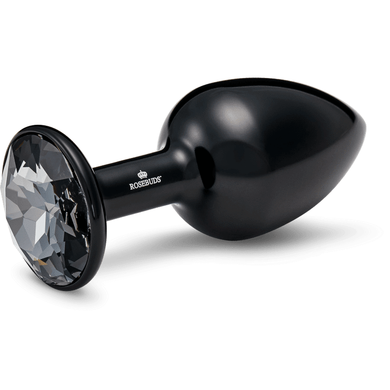 Rosebuds™ - Medium Alu Schwarz Kristall