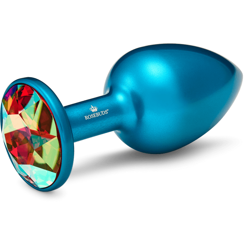 Rosebuds™ - Medium Alu Blue Crystal
