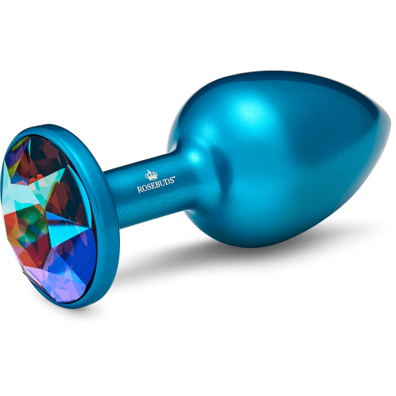 Rosebuds™ - Medium Alu Blue Crystal