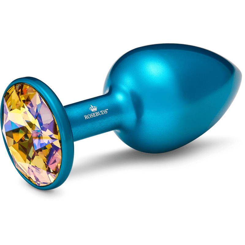 Rosebuds™ - Medium Alu Blue Crystal