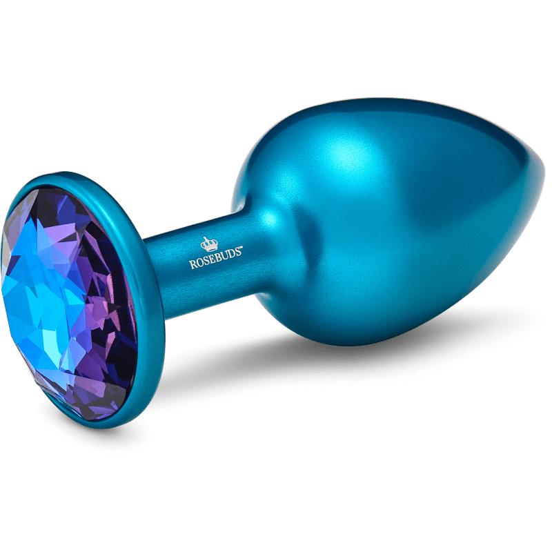 Rosebuds™ - Medium Alu Blue Crystal
