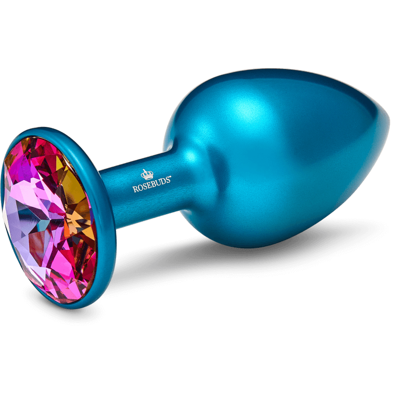 Rosebuds™ - Medium Alu Blue Crystal