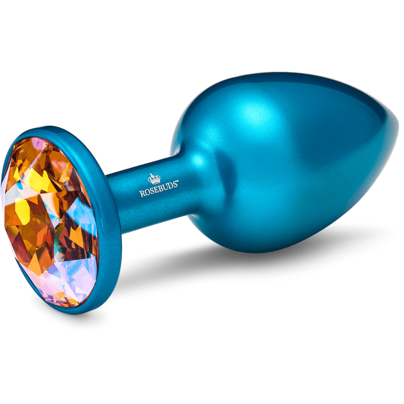 Rosebuds™ - Medium Alu Blue Crystal