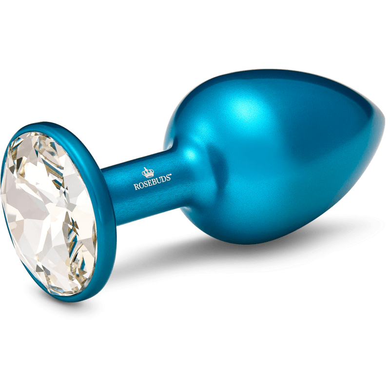 Rosebuds™ - Medium Alu Blue Crystal