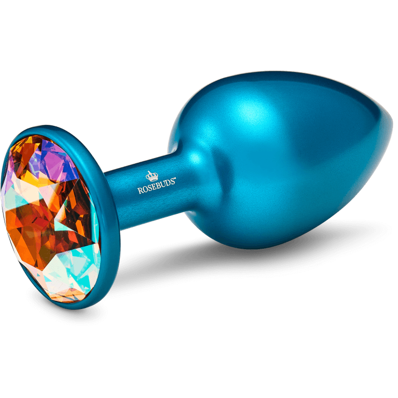 Rosebuds™ - Medium Alu Blue Crystal