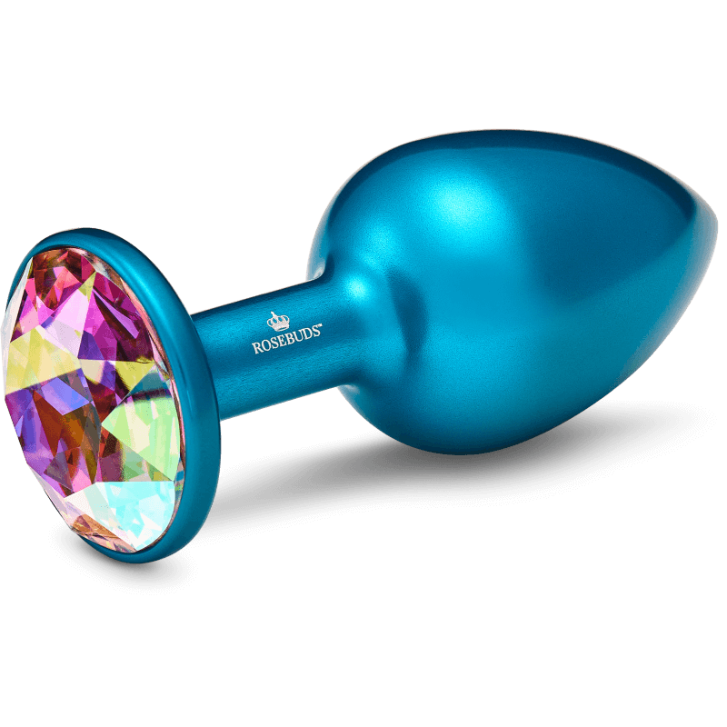 Rosebuds™ - Medium Alu Blue Crystal