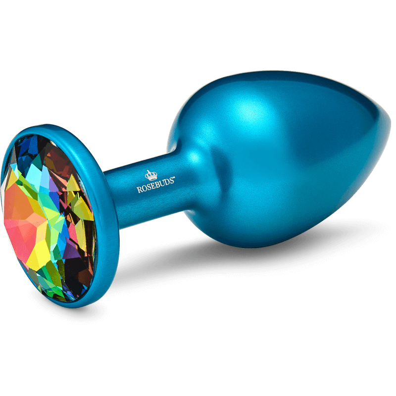 Rosebuds™ - Medium Alu Blue Crystal