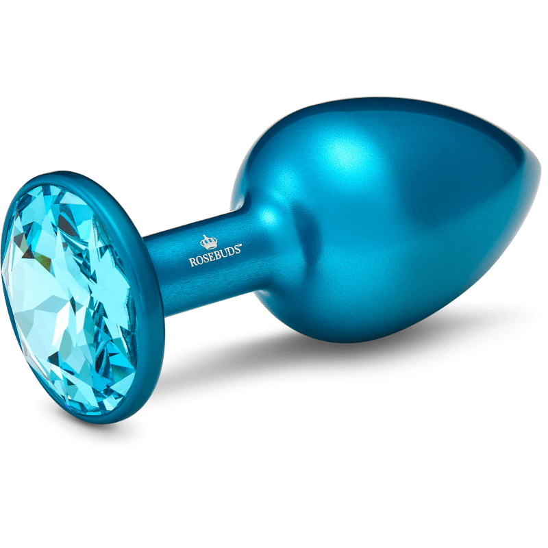 Rosebuds™ - Medium Alu Blue Crystal