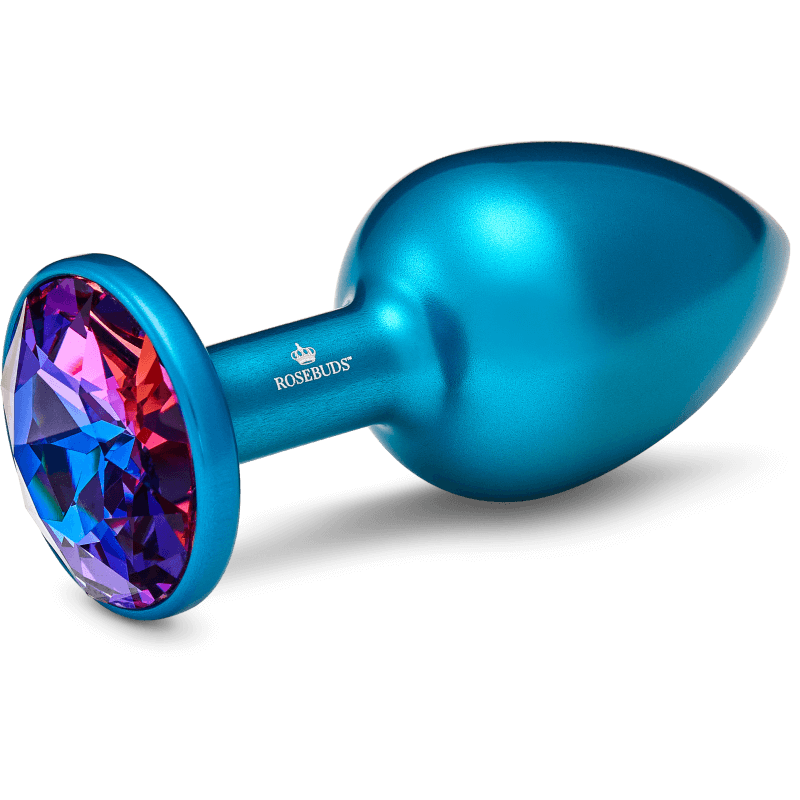 Rosebuds™ - Medium Alu Blue Crystal