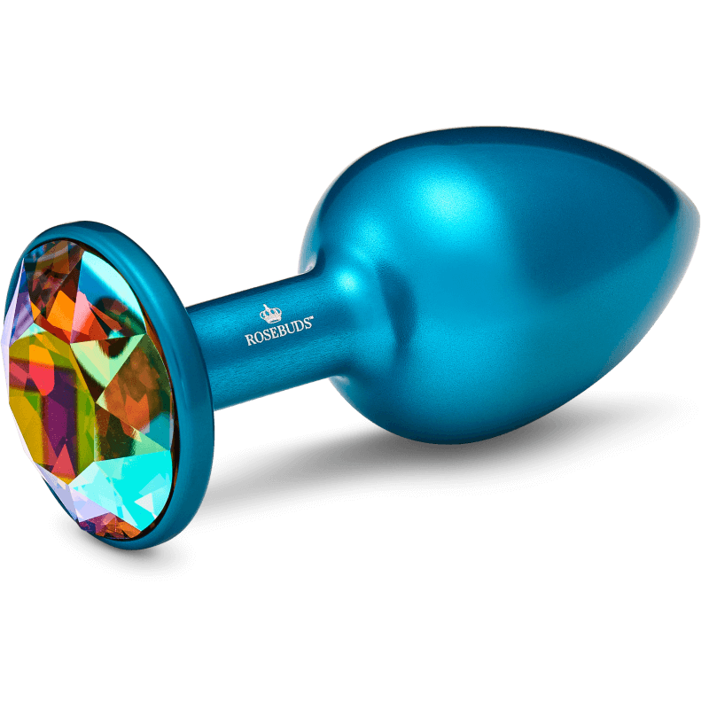 Rosebuds™ - Medium Alu Blue Crystal