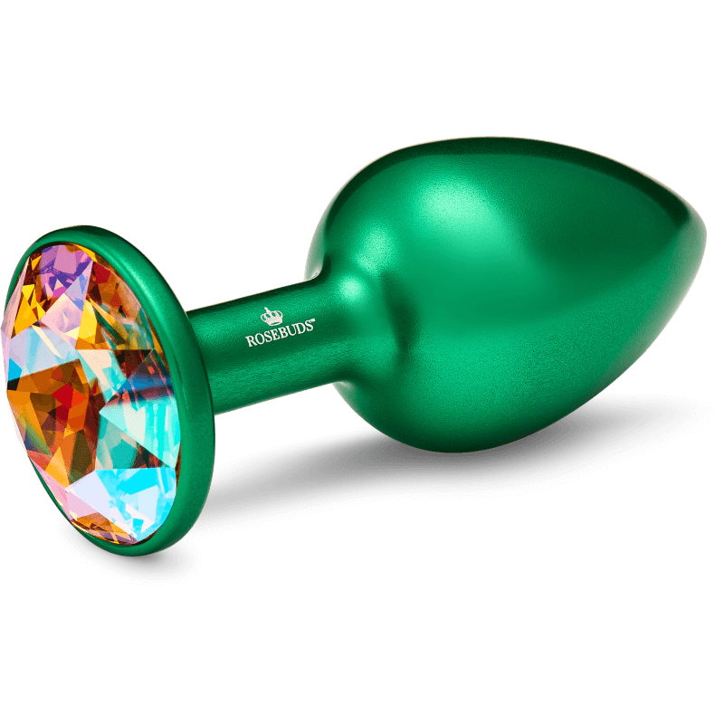 Rosebuds™ - Medium Alu Grüner Kristall