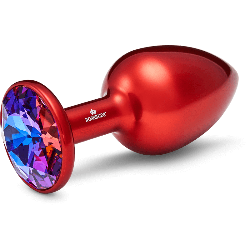 Rosebuds™ - Medium Alu Rot Kristall