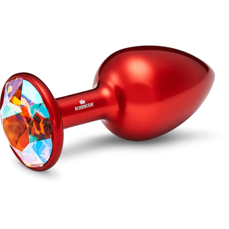 Rosebuds™ - Medium Alu Rot Kristall