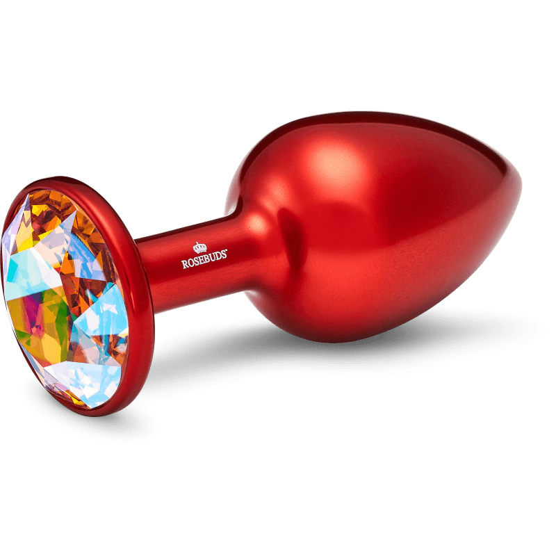 Rosebuds™ - Medium Alu Rot Kristall