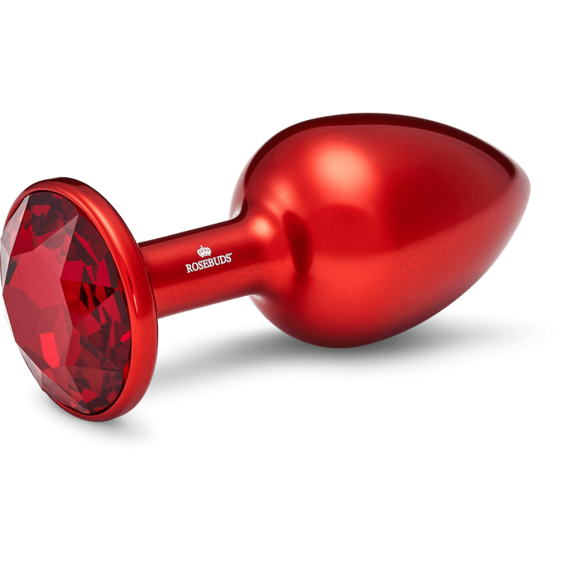 Rosebuds™ - Medium Alu Rot Kristall