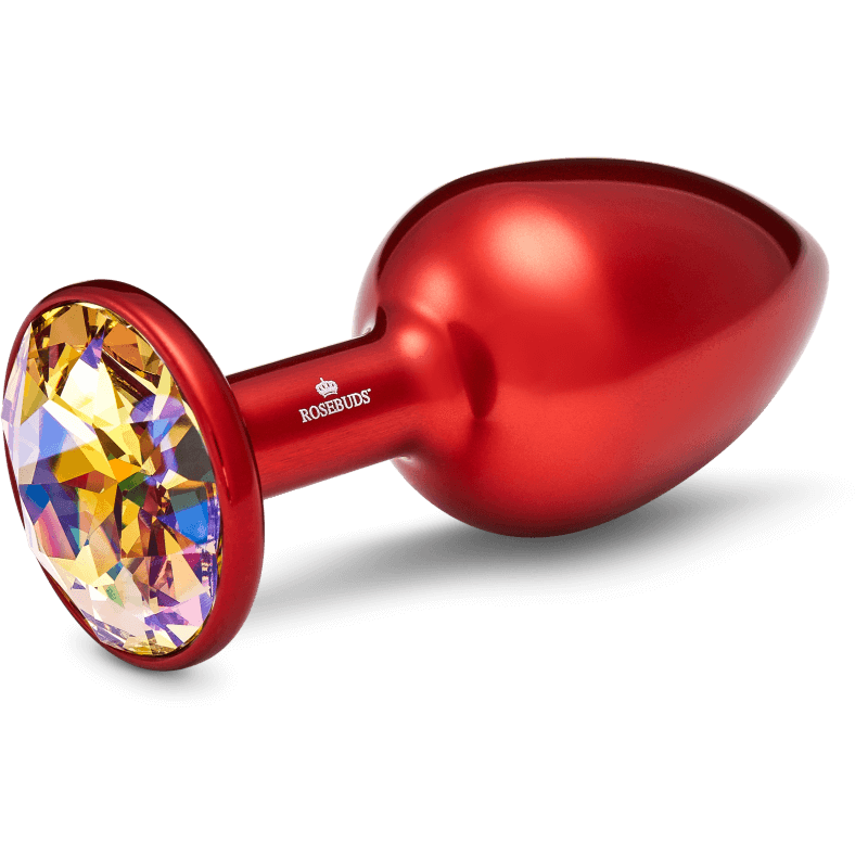 Rosebuds™ - Medium Alu Rot Kristall