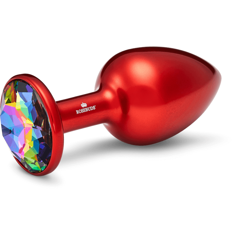 Rosebuds™ - Medium Alu Rot Kristall