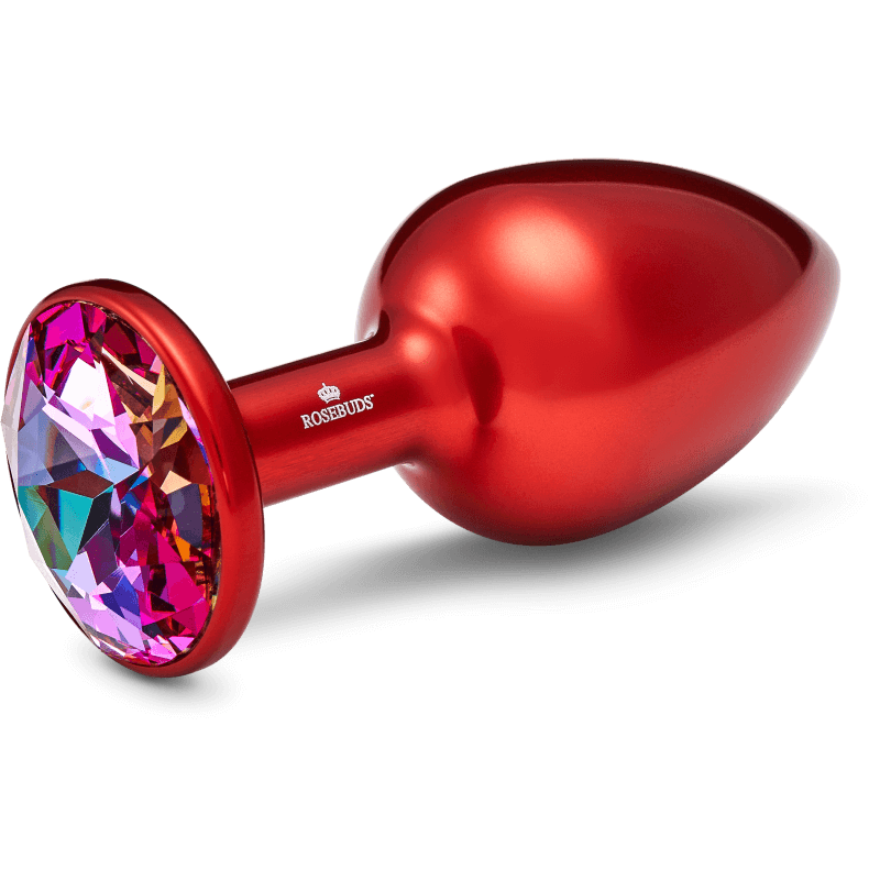 Rosebuds™ - Medium Alu Rot Kristall