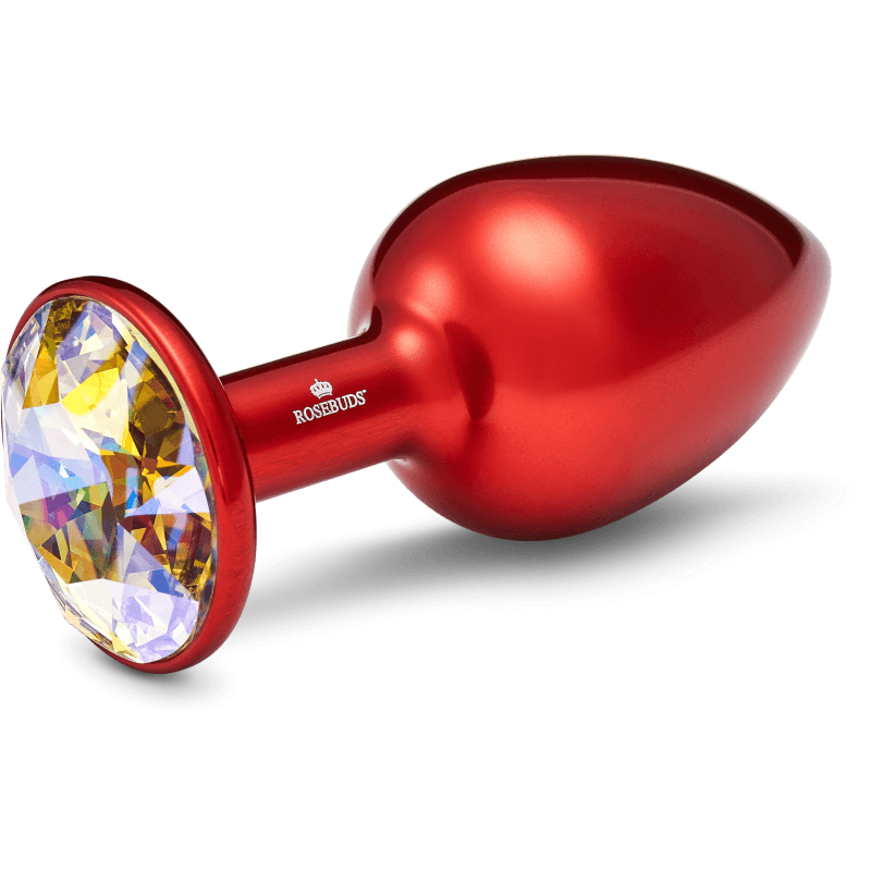 Rosebuds™ - Medium Alu Rot Kristall