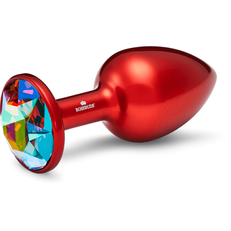 Rosebuds™ - Medium Alu Rot Kristall