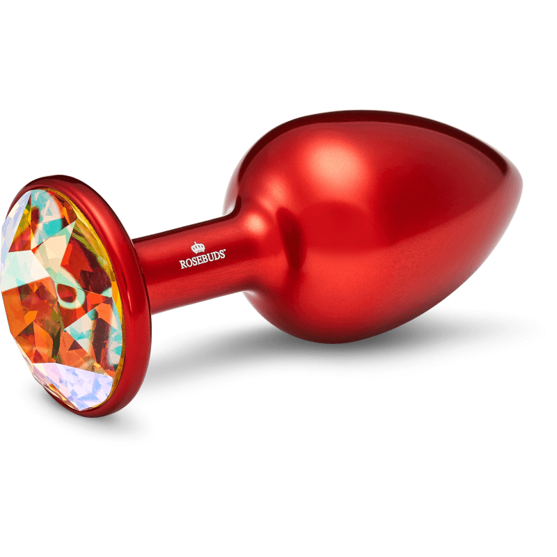 Rosebuds™ - Medium Alu Rot Kristall