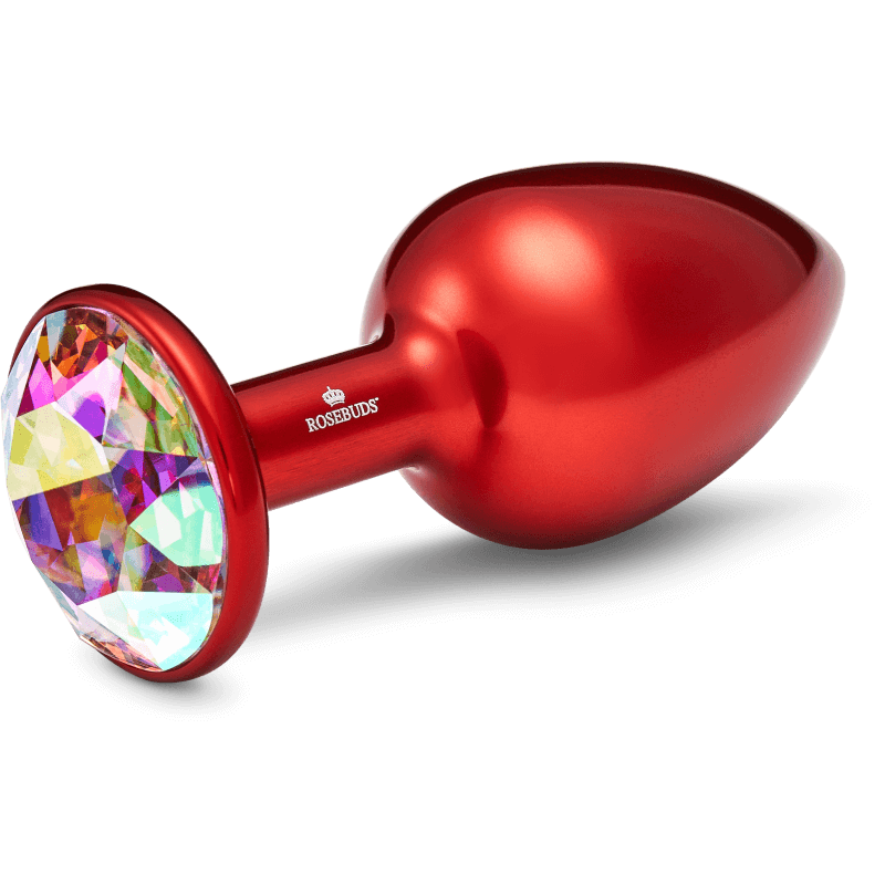 Rosebuds™ - Medium Alu Rot Kristall
