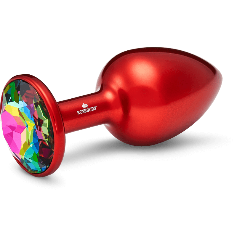 Rosebuds™ - Medium Alu Rot Kristall